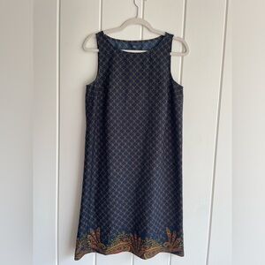 Tommy Hilfiger Printed Shift Dress Size M Sleeveless Casual Vacation